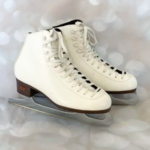 White ice skates